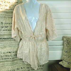Victoria's Secret Lounge Stripe Sleep Swim coverup